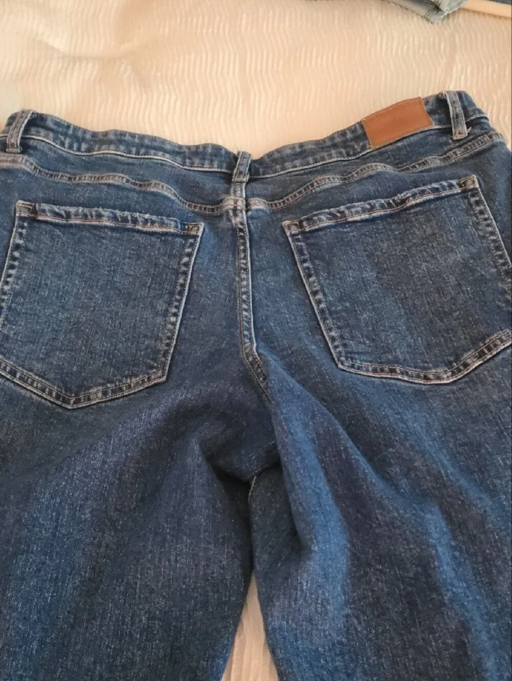 BKE Men's Ripped Boyfriend Jeans - Dark Blue Denim